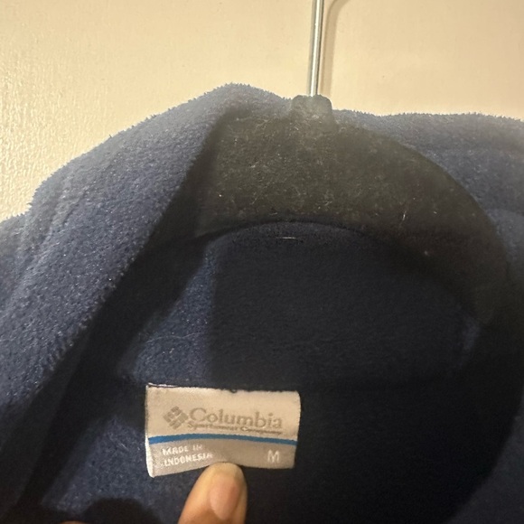 Columbia Blue Zip Up Fleece Sweater - Picture 5 of 6